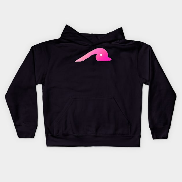 An athlete doing contortion Kids Hoodie by artsyreader